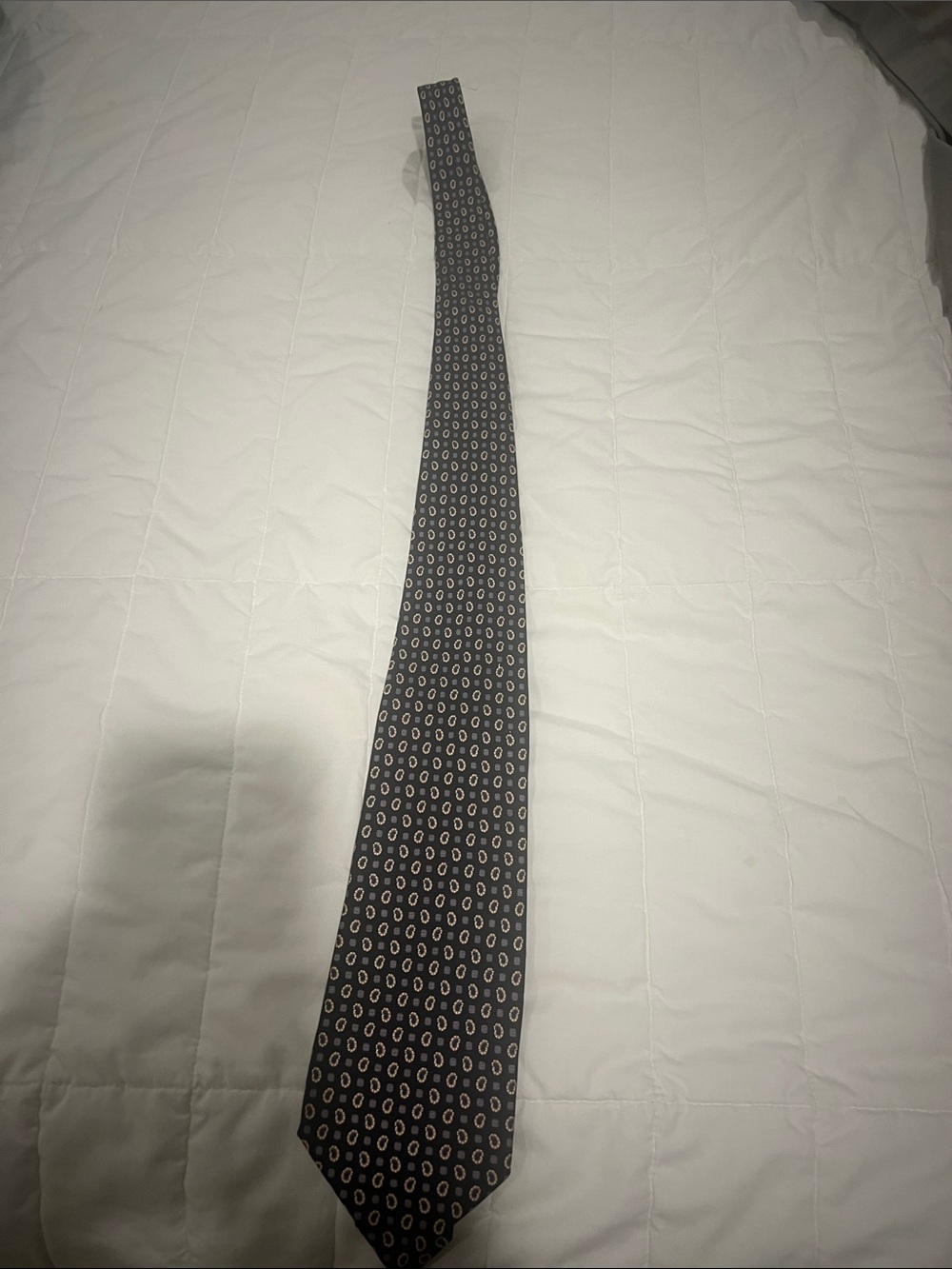 Jean Paul-Classic Men's Black Patterned Silk Tie